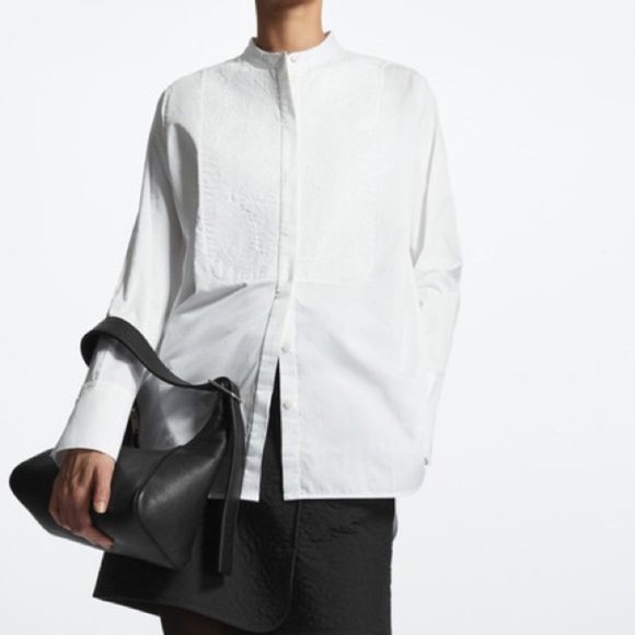 COS Embroidered Tuxedo Shirt - Picture 6 of 7